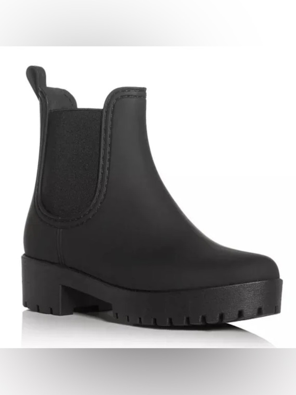 Jeffrey Campbell “Cloudy” Matte Chelsea Rain Booties, Size 5